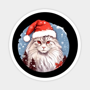 Siberian Cat Xmas, Love Cats Magnet